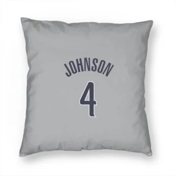 AJ Johnson Washington Wizards  Pillow Cover (18 X 18) - Gray