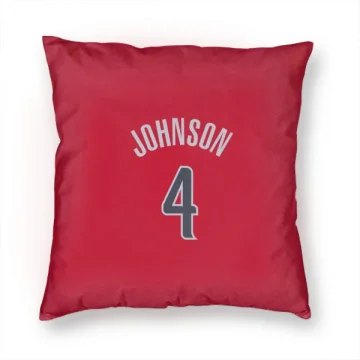 AJ Johnson Washington Wizards  Pillow Cover (18 X 18) - Red