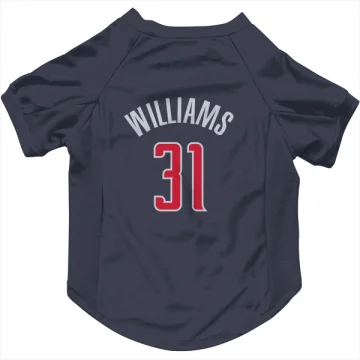 Alondes Williams Washington Wizards  Dog & Cat Pet Jersey - Navy