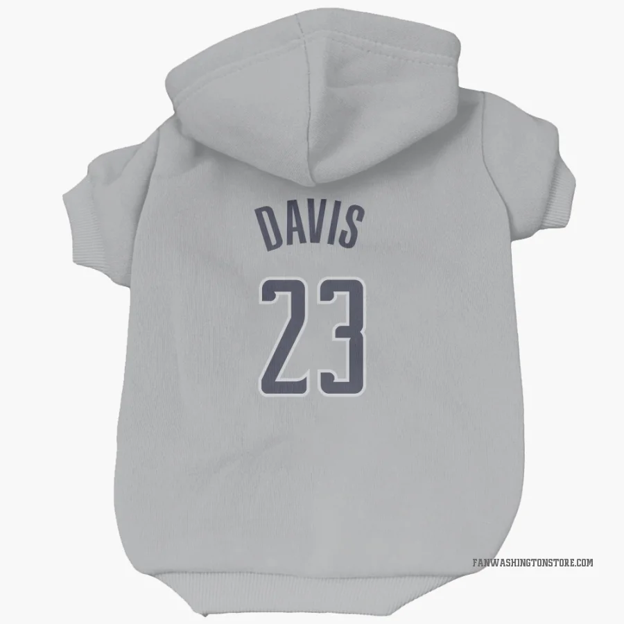Anthony Davis Washington Wizards  Dog & Cat Pet Hoodie - Gray