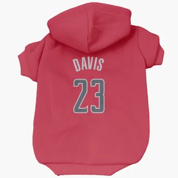 Anthony Davis Washington Wizards  Dog & Cat Pet Hoodie - Red
