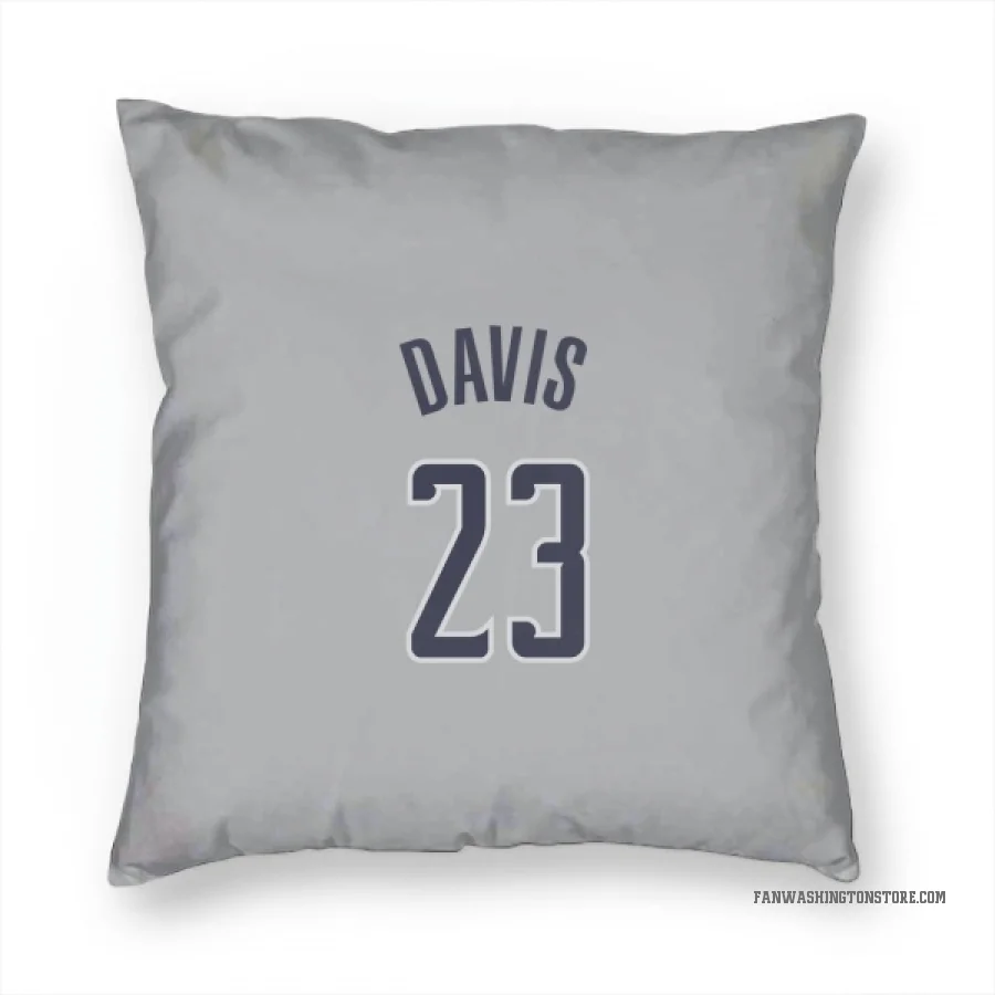 Anthony Davis Washington Wizards  Pillow Cover (18 X 18) - Gray