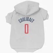 Bilal Coulibaly Washington Wizards  Dog & Cat Pet Hoodie - White