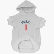 Bilal Coulibaly Washington Wizards  Dog & Cat Pet Hoodie - White
