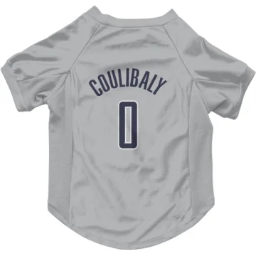 Bilal Coulibaly Washington Wizards  Dog & Cat Pet Jersey - Gray