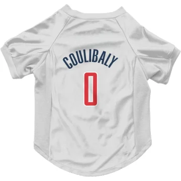 Bilal Coulibaly Washington Wizards  Dog & Cat Pet Jersey - White