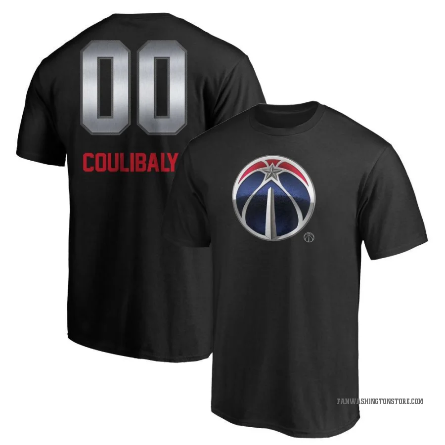 Bilal Coulibaly Men's Washington Wizards Midnight Mascot T-Shirt Black