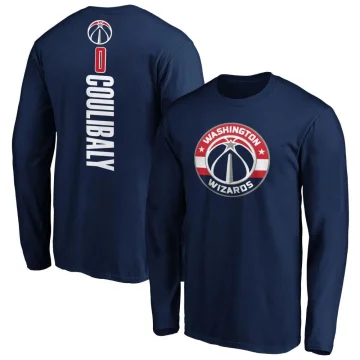 Bilal Coulibaly Youth Washington Wizards Backer Long Sleeve T-Shirt Navy