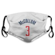 CJ McCollum Washington Wizards  Face Mask - White