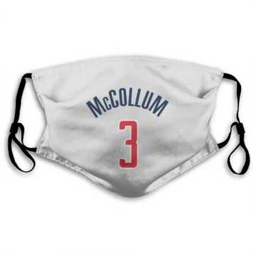 CJ McCollum Washington Wizards  Face Mask - White