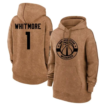 Cam Whitmore Women's Washington Wizards 2023 Salute to Service Pullover Hoodie Brown