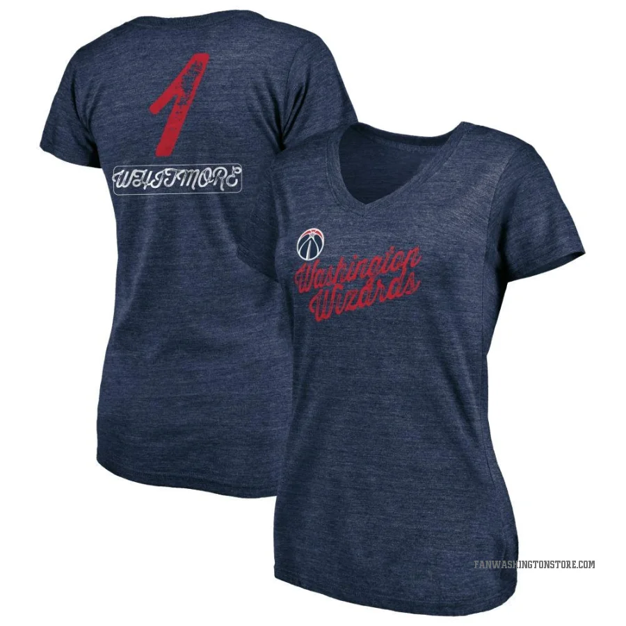 Cam Whitmore Women's Washington Wizards Sideline V-Neck T-Shirt Navy