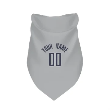 Custom Washington Wizards   Dog & Cat Pet Bandana - Gray