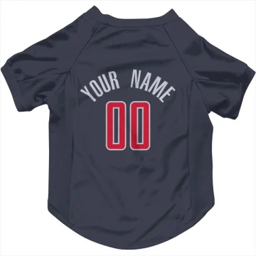 Custom Washington Wizards   Dog & Cat Pet Jersey - Navy