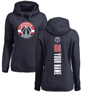 Custom Women's Washington Wizards Branded Backer Pullover Hoodie Navy