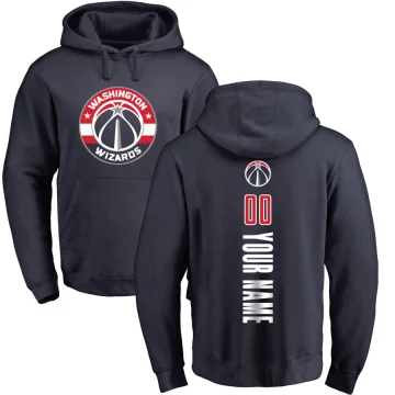 Custom Youth Washington Wizards Branded Backer Pullover Hoodie Navy