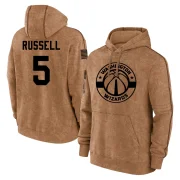 D'Angelo Russell Youth Washington Wizards 2023 Salute to Service Club Pullover Hoodie Brown