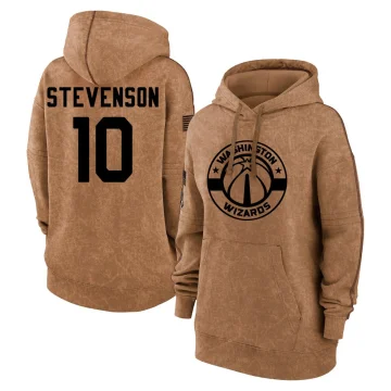 Erik Stevenson Women's Washington Wizards 2023 Salute to Service Pullover Hoodie Brown