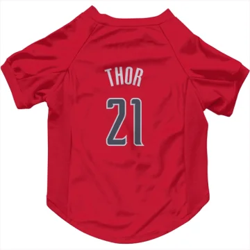 JT Thor Washington Wizards  Dog & Cat Pet Jersey - Red