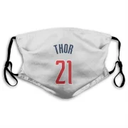 JT Thor Washington Wizards  Face Mask - White