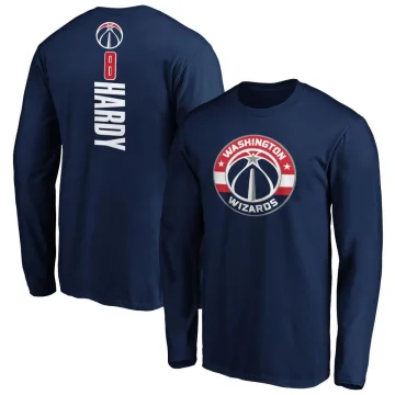 Jaden Hardy Men's Washington Wizards Backer Long Sleeve T-Shirt Navy