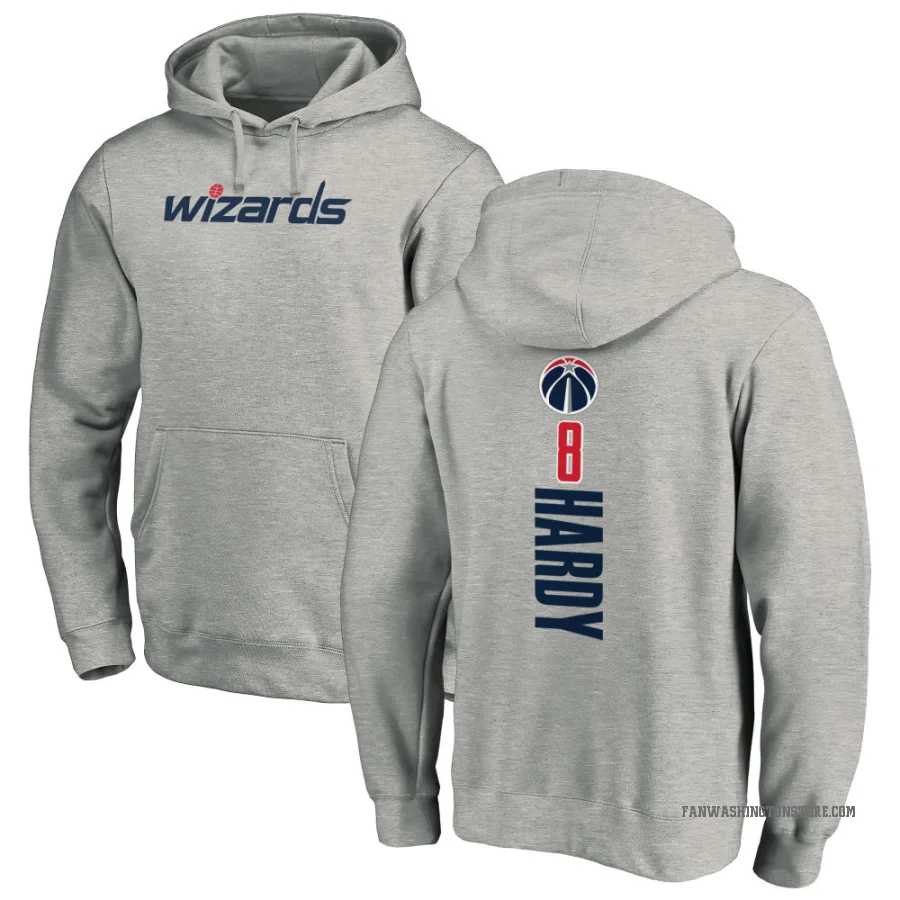 Jaden Hardy Youth Washington Wizards Branded Ash Backer Pullover Hoodie