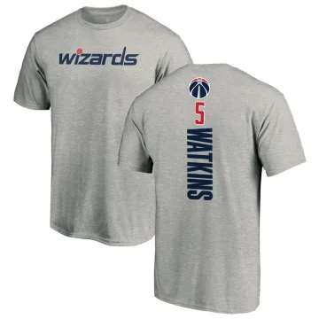 Jamir Watkins Men's Washington Wizards Ash Backer T-Shirt
