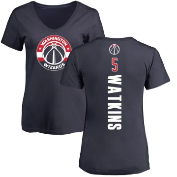 Jamir Watkins Women's Washington Wizards Backer T-Shirt Navy