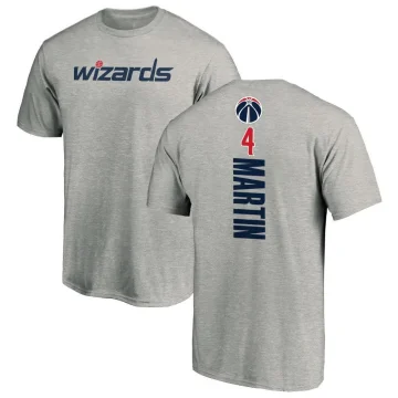Jaylen Martin Men's Washington Wizards Ash Backer T-Shirt