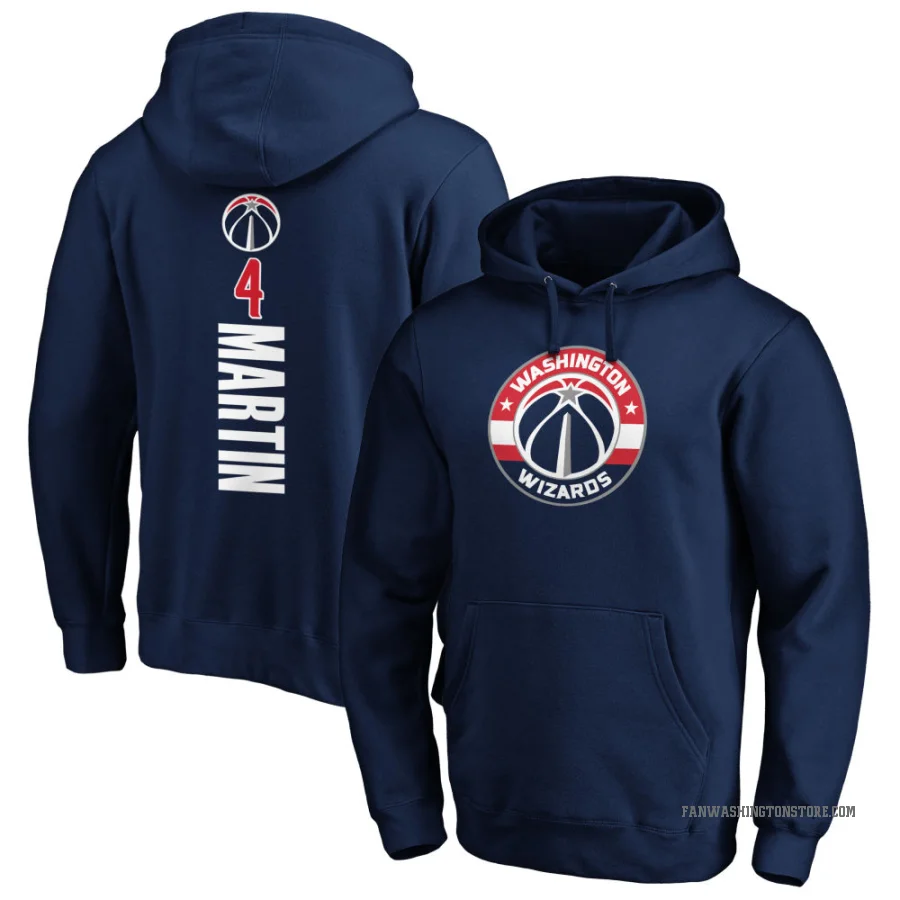 Jaylen Martin Men's Washington Wizards Branded Backer Pullover Hoodie Navy