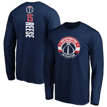 Julian Reese Youth Washington Wizards Backer Long Sleeve T-Shirt Navy