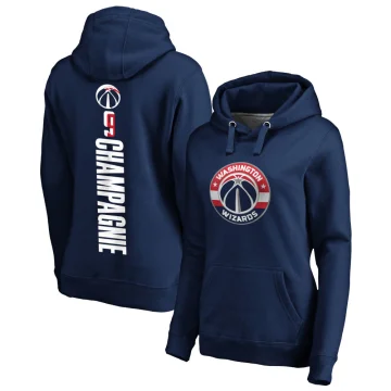 Justin Champagnie Women's Washington Wizards Branded Backer Pullover Hoodie Navy
