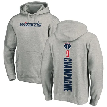 Justin Champagnie Youth Washington Wizards Branded Ash Backer Pullover Hoodie