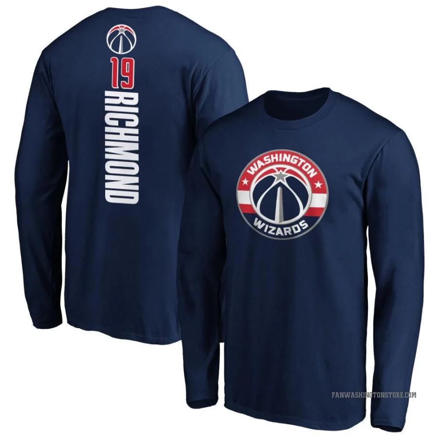 Kadary Richmond Youth Washington Wizards Backer Long Sleeve T-Shirt Navy