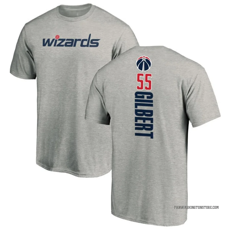 Keshon Gilbert Men's Washington Wizards Ash Backer T-Shirt