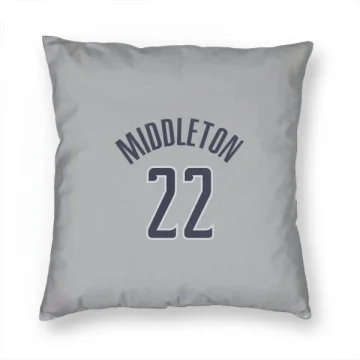 Khris Middleton Washington Wizards  Pillow Cover (18 X 18) - Gray