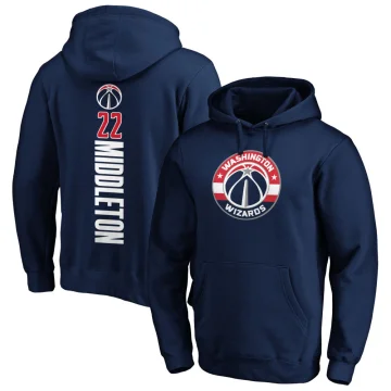 Khris Middleton Men's Washington Wizards Branded Backer Pullover Hoodie Navy