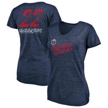 Khris Middleton Women's Washington Wizards Sideline V-Neck T-Shirt Navy