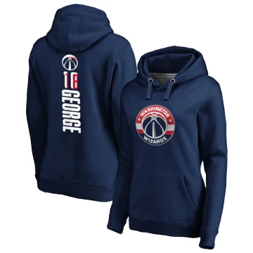 Kyshawn George Women's Washington Wizards Branded Backer Pullover Hoodie Navy