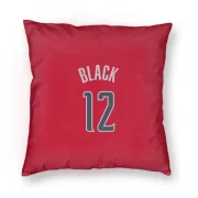Leaky Black Washington Wizards  Pillow Cover (18 X 18) - Red