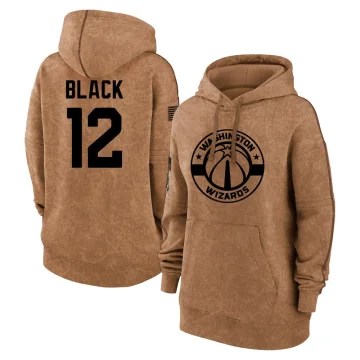 Leaky Black Women's Washington Wizards 2023 Salute to Service Pullover Hoodie Brown