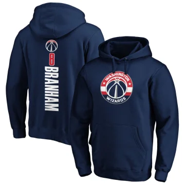 Malaki Branham Men's Washington Wizards Branded Backer Pullover Hoodie Navy