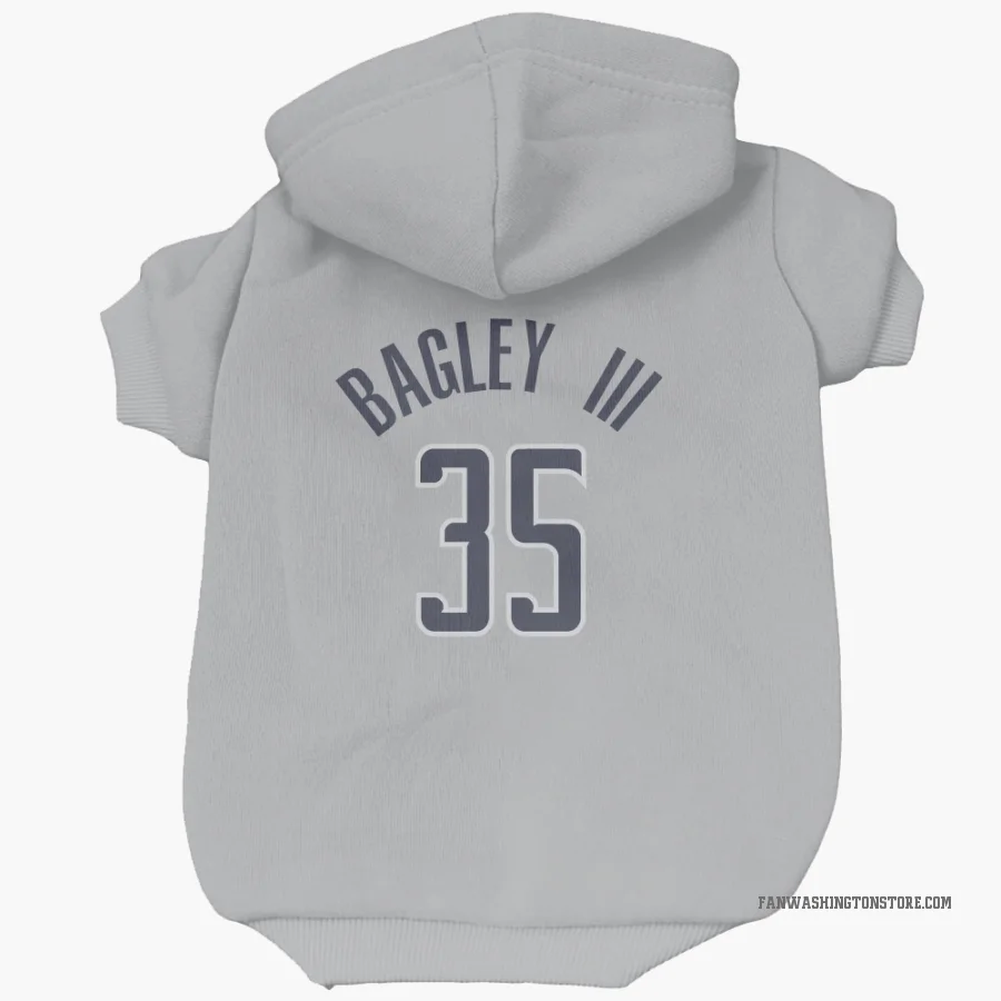 Marvin Bagley III Washington Wizards  Dog & Cat Pet Hoodie - Gray