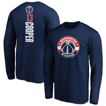 Sharife Cooper Men's Washington Wizards Backer Long Sleeve T-Shirt Navy