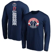 Skal Labissiere Men's Washington Wizards Backer Long Sleeve T-Shirt Navy