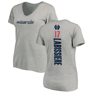 Skal Labissiere Women's Washington Wizards Ash Backer T-Shirt