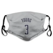 Trae Young Washington Wizards  Face Mask - Gray