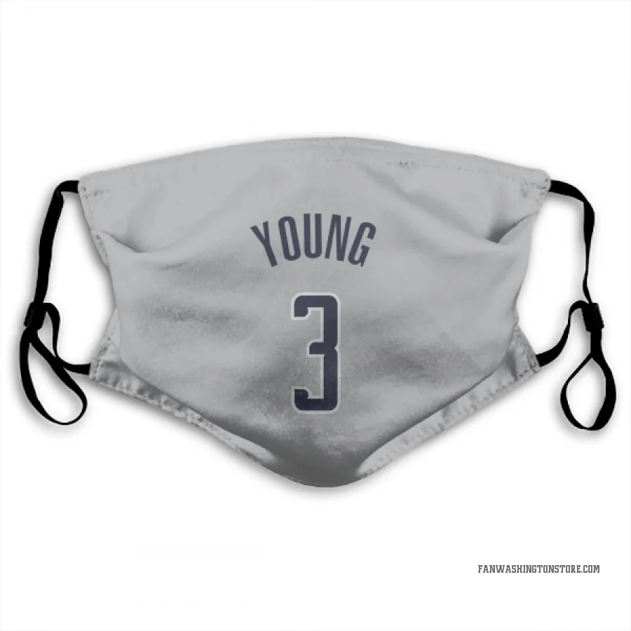 Trae Young Washington Wizards  Face Mask - Gray