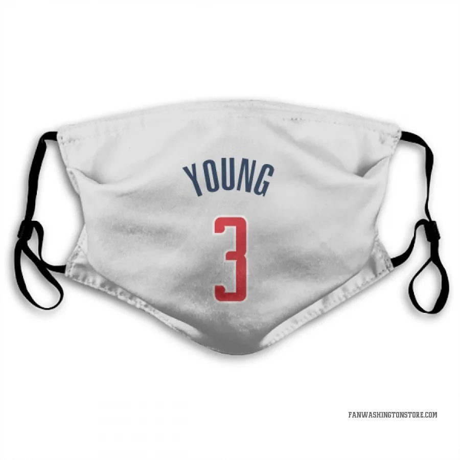 Trae Young Washington Wizards  Face Mask - White