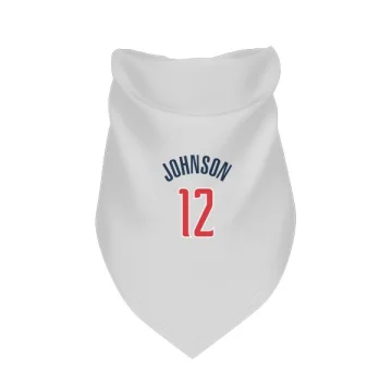 Tre Johnson Washington Wizards  Dog & Cat Pet Bandana - White